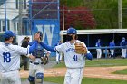 Baseball vs CGA  Wheaton College Baseball vs Coast Guard Academy during game one of the NEWMAC semi-finals playoffs. - (Photo by Keith Nordstrom) : Wheaton, baseball, NEWMAC